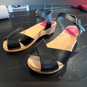 Swedish Hasbeens Mirja Debutant Clog Sandals